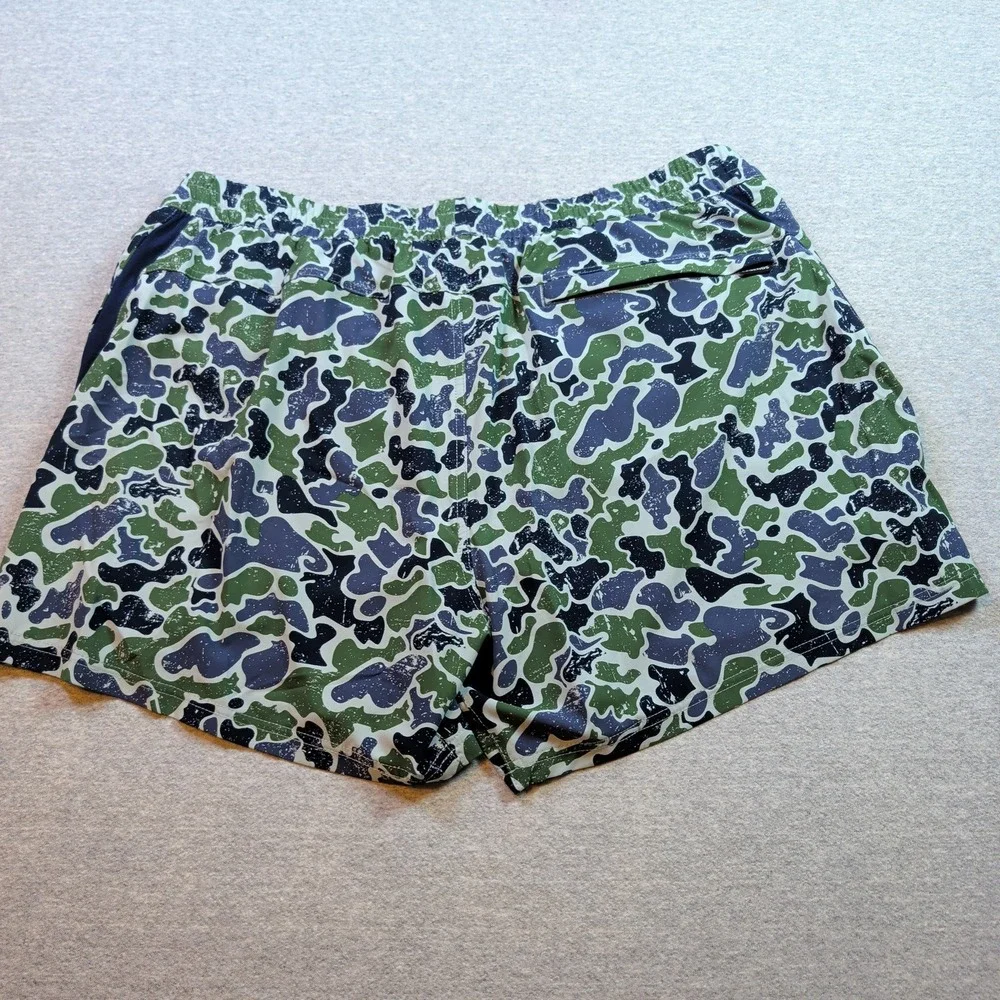 Legends Luka Shorts Mens XXL 2XL Green Blue Camo Lined Athletic Training Running